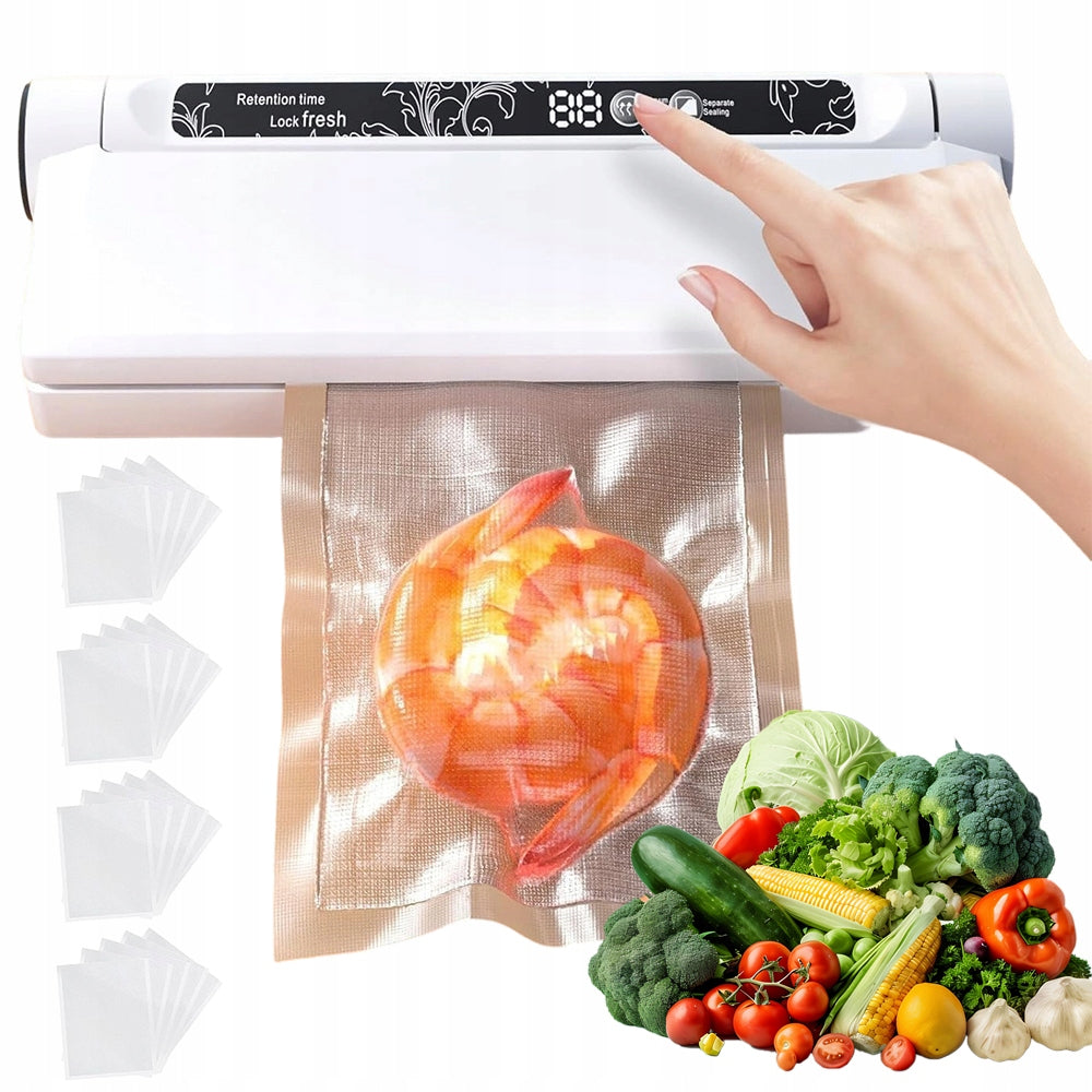 VACUUM SEALER PACKING MACHINE 130W EXTERNAL SUCTION + VACUUM BAGS EAN (GTIN) 719977544829