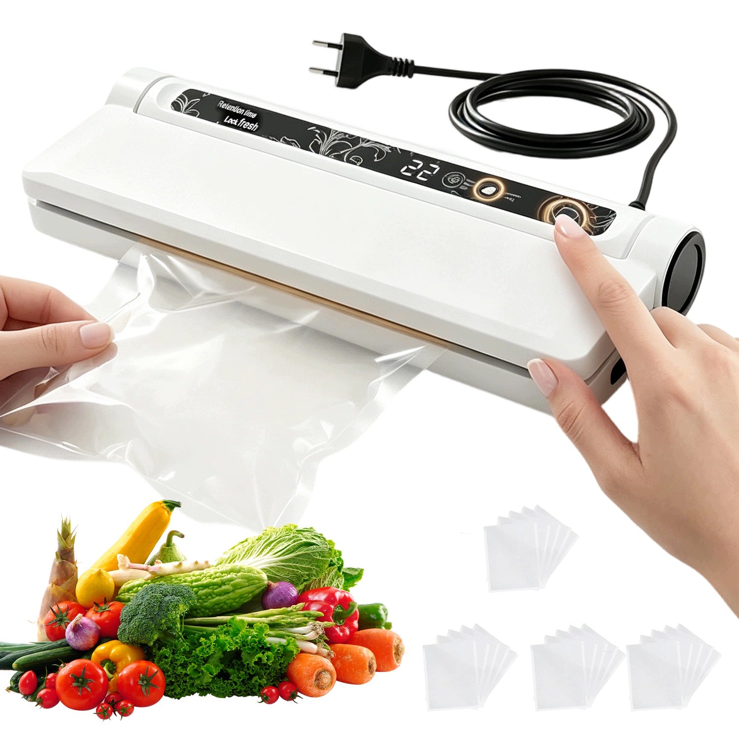 VACUUM WELDING MACHINE AUTOMATIC COMPACT 20 BAGS 130W HOUSE