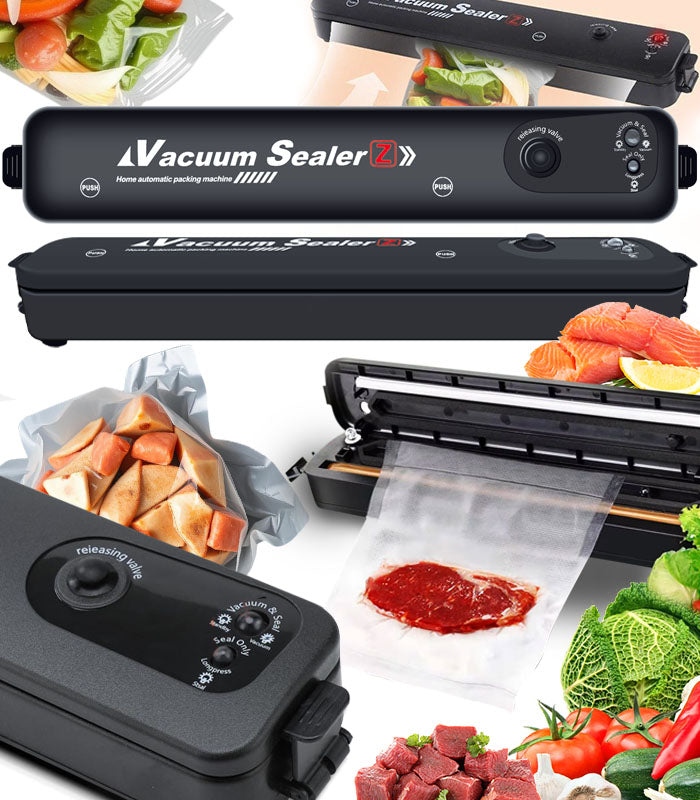 VACUUM WELDING MACHINE FOOD PACKAGING MACHINE + POUCHES