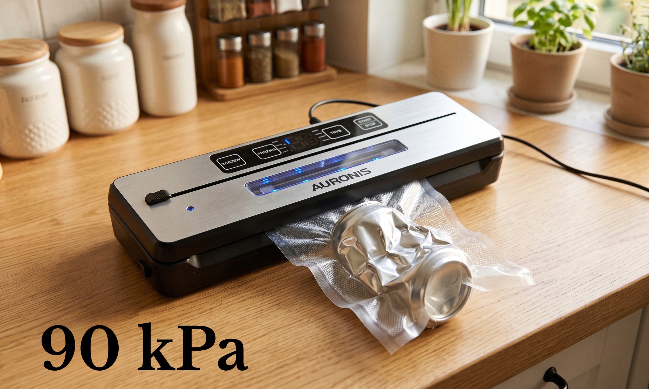 VACUUM WELDING MACHINE FOR FOOD 90kPa DOUBLE WELD 12L/min + 5x BAGS Packaging status original