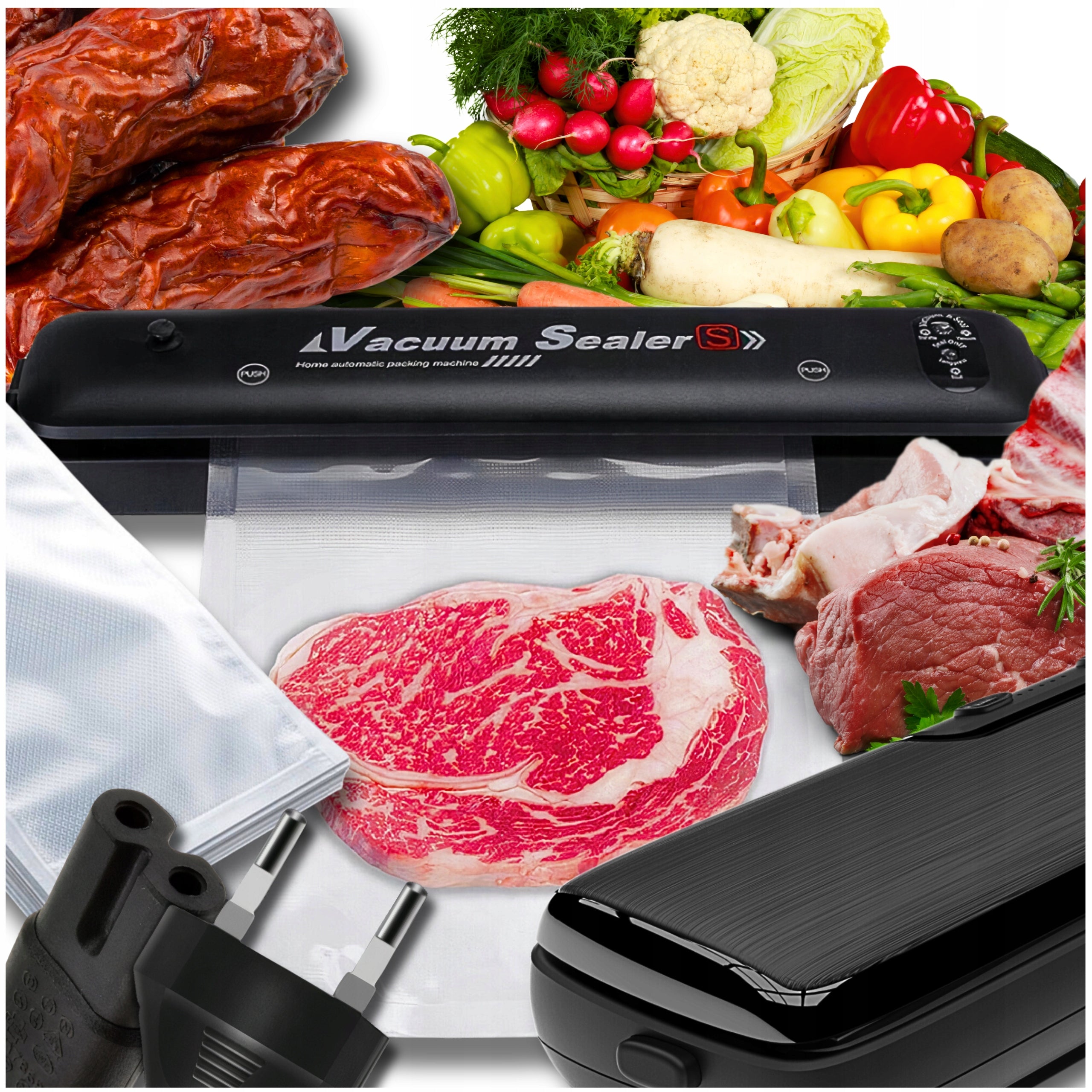 VACUUM WELDING MACHINE FOR FOOD PackING MACHINE 90W+10pcs BAGS 0 Brand no brand