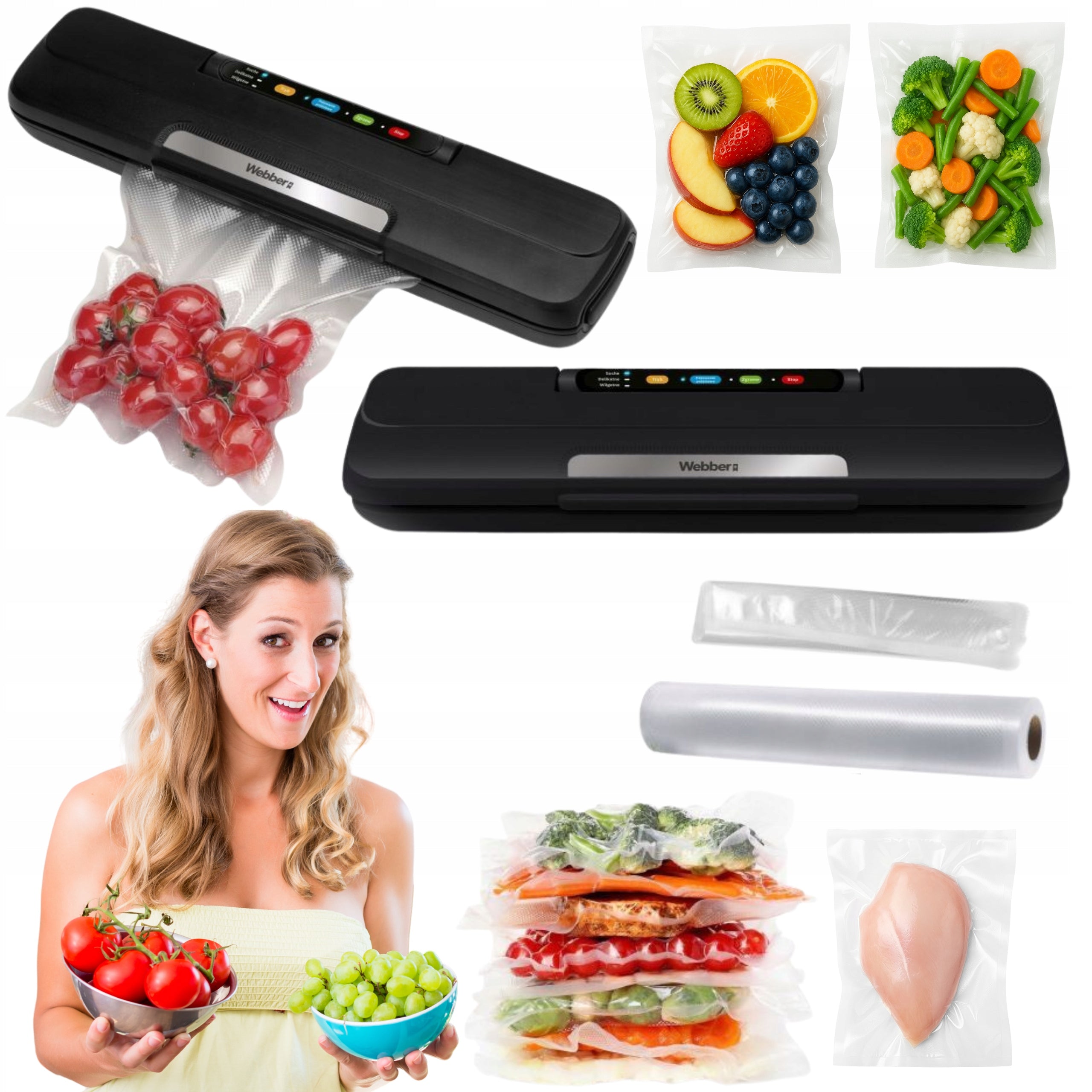 VACUUM WELDING MACHINE Food Grade Packing Machine 120W Black Gift