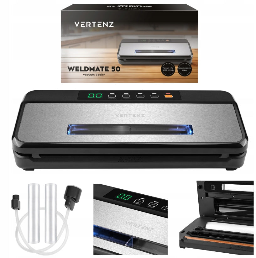 VACUUM WELDING MACHINE Food Packing Machine 110W + Foil and Bags Set MEGA