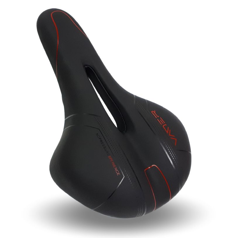 VADER SUPER SOFT MTB bicycle saddle with ventilation