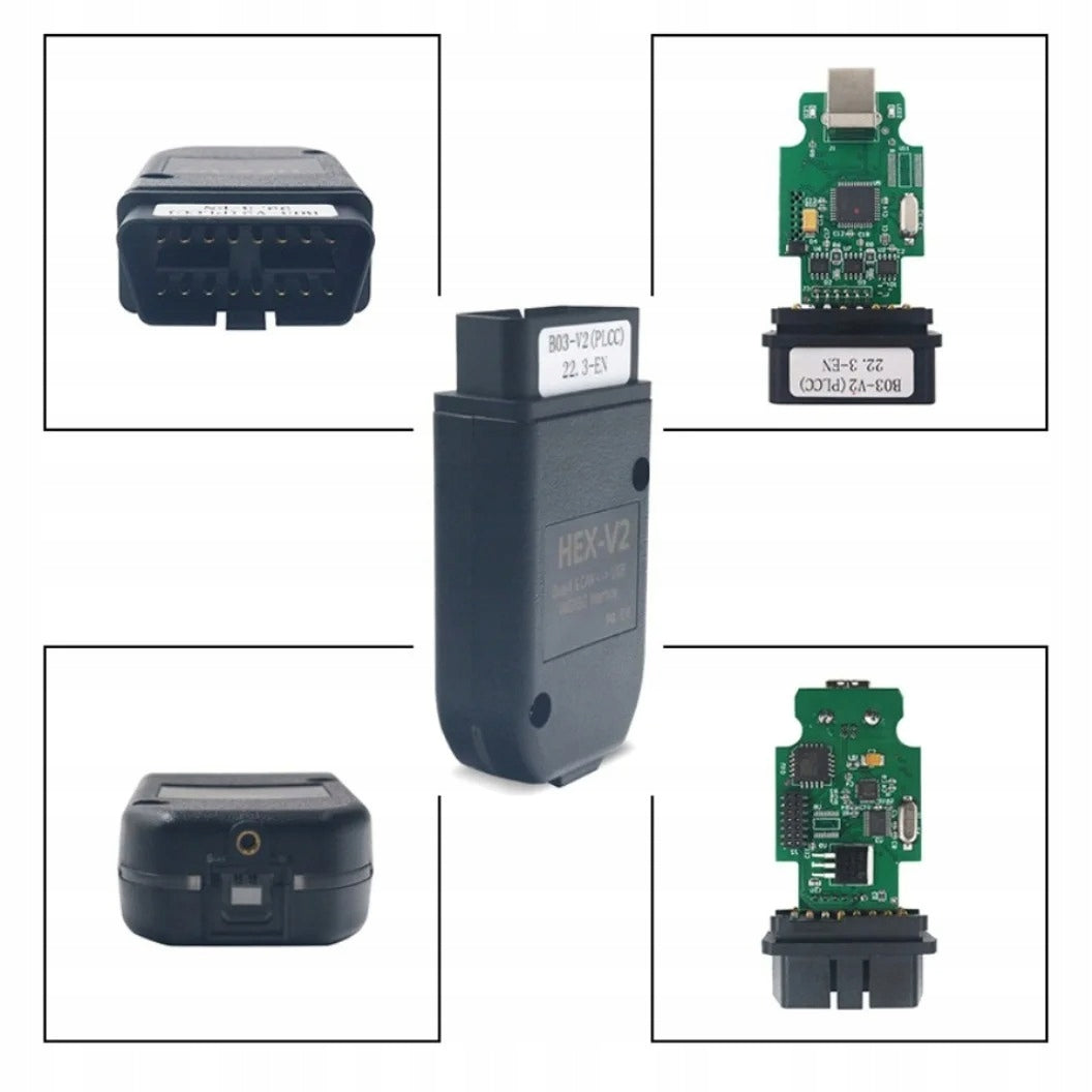 VAG H-EX V2 Interface Cable 26.3 ENG 25.3 PL Atmega162 FT232 K+CAN VCDS OBD2 Brand no brand