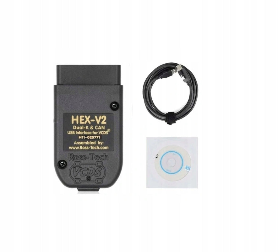 VAG H-EX V2 Interface Cable 26.3 ENG 25.3 PL Atmega162 FT232 K+CAN VCDS OBD2 Manufacturer code 0.16545