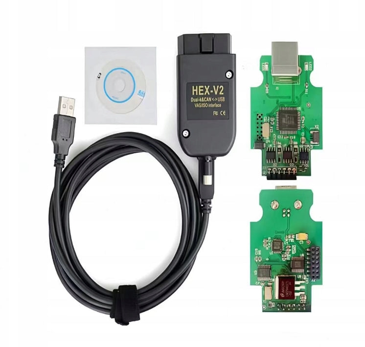 VAG H-EX V2 Interface Cable 26.3 ENG 25.3 PL Atmega162 FT232 K+CAN VCDS OBD2