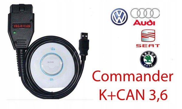 VAG K+CAN COMMANDER 3.6 LICZNIK PIN IMMO TACHO PL Manufacturer code interfejs do VAG COMMANDER 3.6