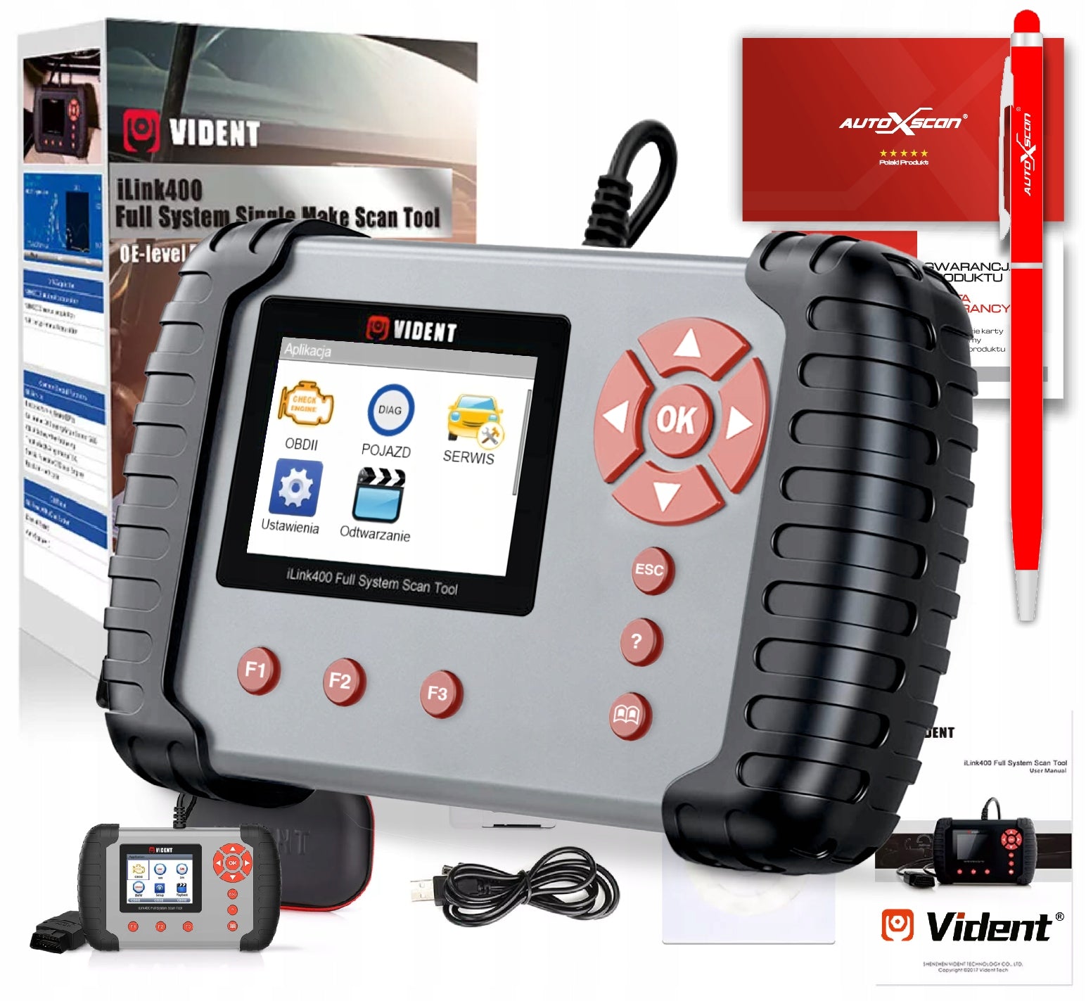 VAG Professional K+CAN+UDS+OBD2 LANGUAGE Polish i400