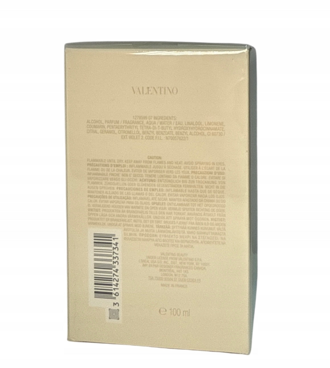 VALENTINO Uomo Born In Roma Ivory EDT 100ml Packaging status original