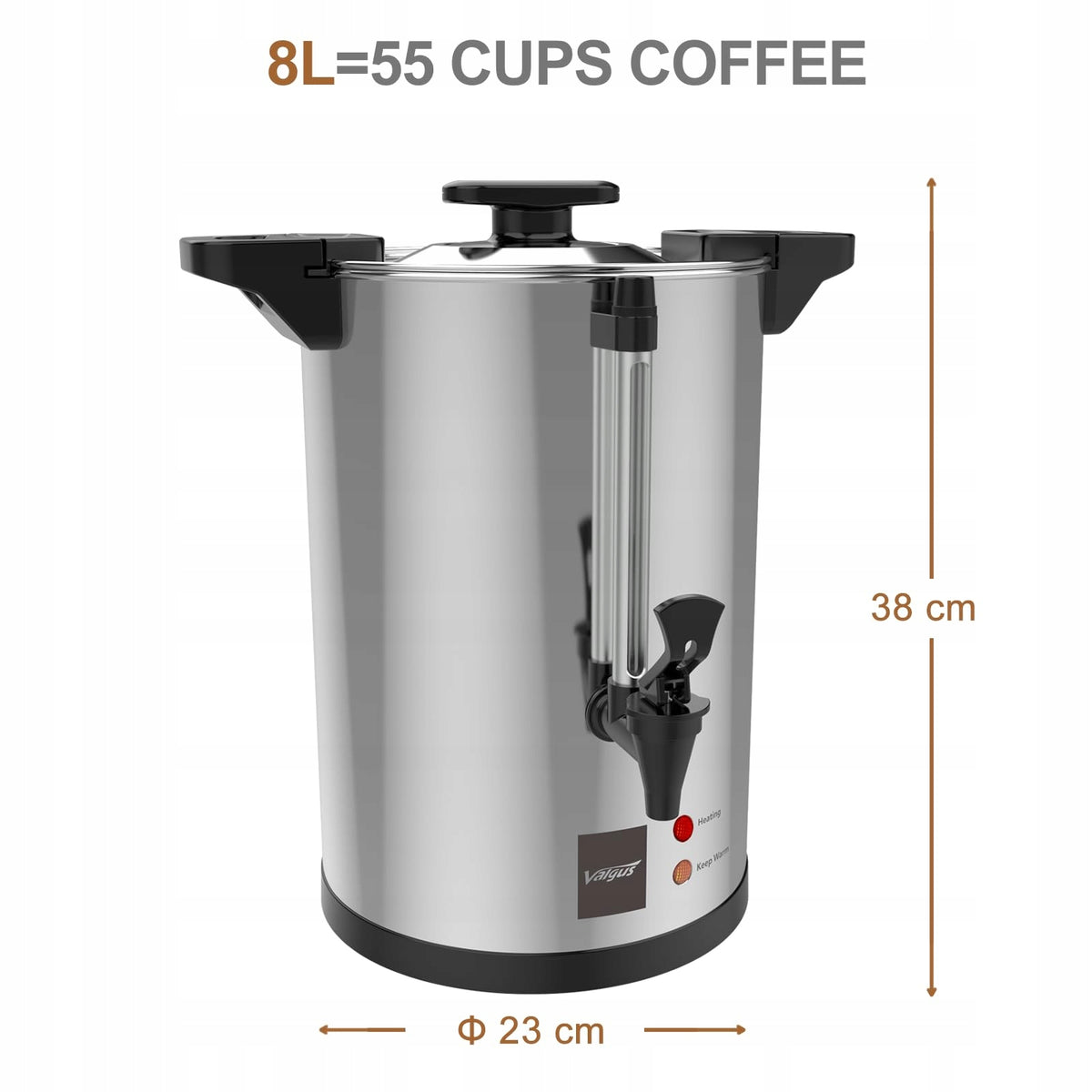 VALGUS 8L Stainless Steel Coffee Maker For Events Home Office