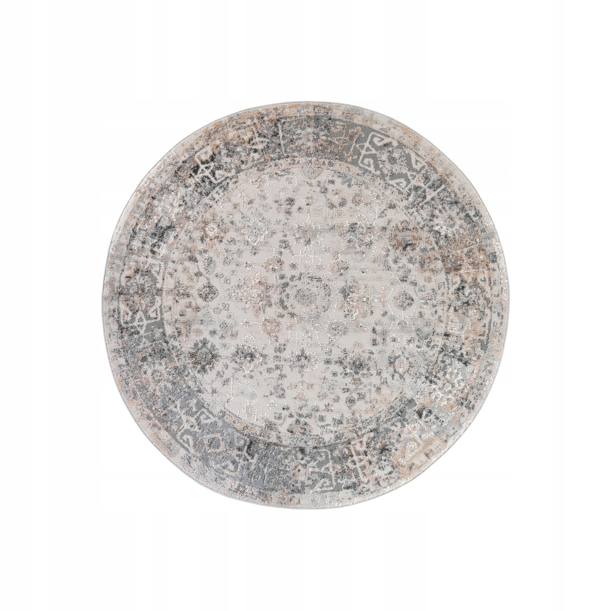 VALLEY carpet 120x120 Circle Two-level Fashionable Modern Elegant Vintage