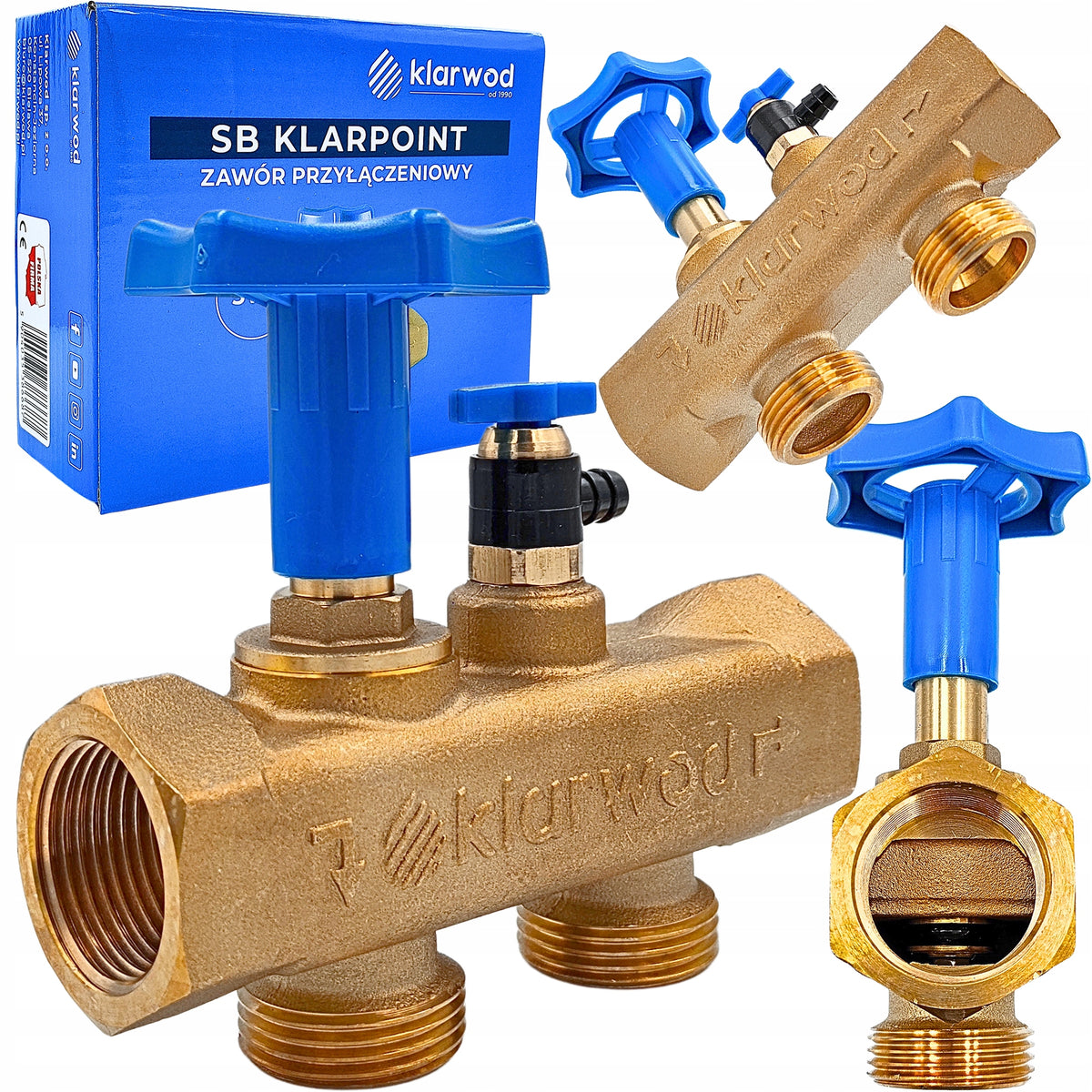 VALVE CONNECTION FOR WATER SOFTENER BYPASS FI 1" GW INCH MULTIBLOCK SOLID