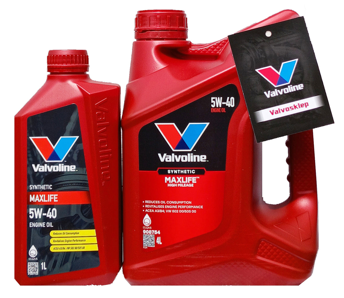 VALVOLINE MaxLife SYNTHETIC 5W40 5L SET 4L +1L PENDANT