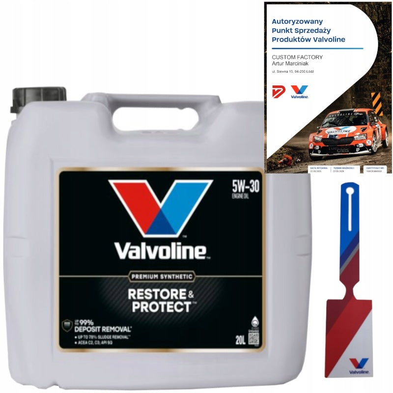 VALVOLINE RESTORE & PROTECT 5W30 20L + PENDANT