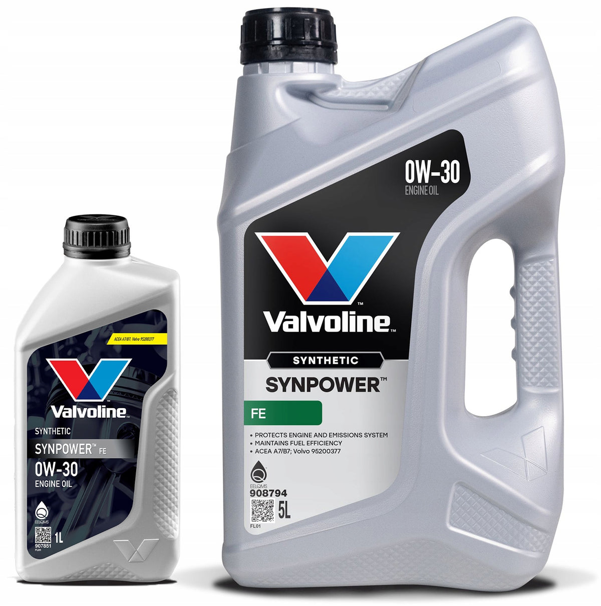 VALVOLINE SynPower FE 0W30 6L (5L + 1L) VOLVO 95200377 A5/B5 API SP