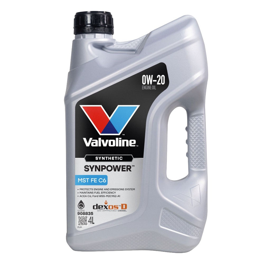 VALVOLINE SynPower MST C6 0W-20 4L – Synthetic Oil (Ford WSS-M2C952-A1)
