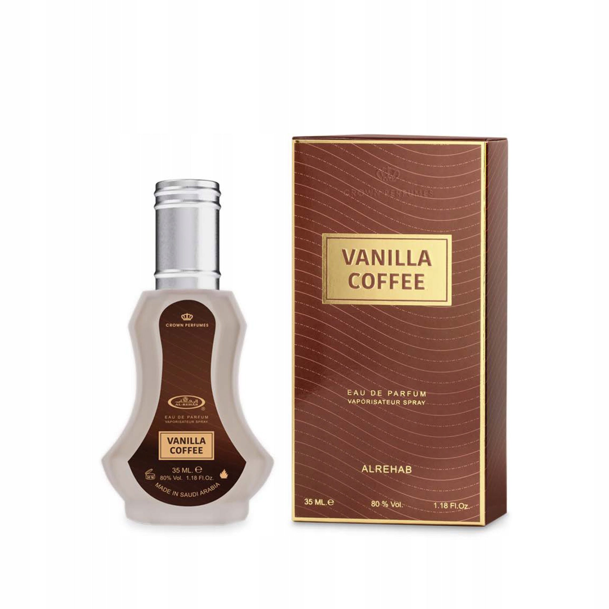 VANILLA COFFEE PERFUME ARABIC ELEGANT VANILLA 35 ml AL REHAB EDP Packaging status original