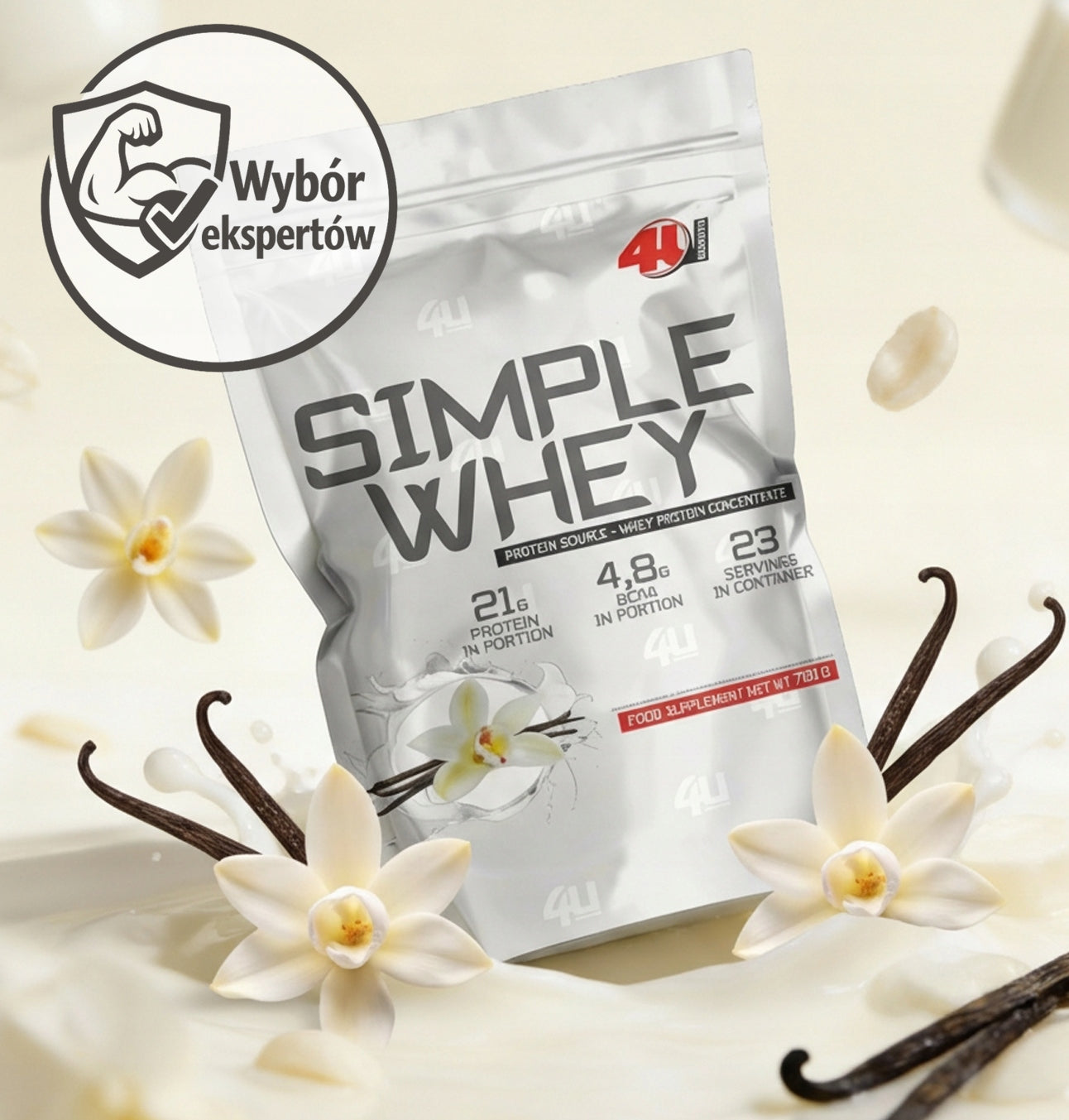 VANILLA PROTEIN Whey Protein Concentrate 100% WPC Whey Protein Conditioner Packaging status original