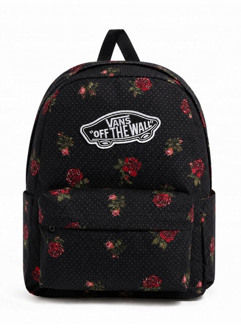 VANS LIMITED EDITION BACKPACK IN ROSES ROSE OLD SKOOL BACKPACK LAST PIECES Brand Vans