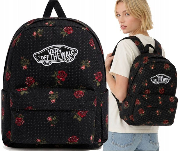 VANS LIMITED EDITION BACKPACK IN ROSES ROSE OLD SKOOL BACKPACK LAST PIECES Packaging status original