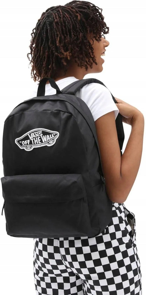 VANS MODEL 2026 VANS OLD SKOOL SCHOOL BACKPACK BLACK CLASSIC LARGE LOGO Packaging status original