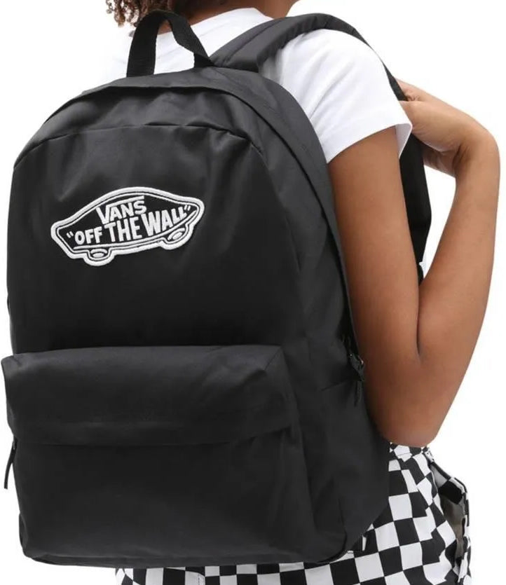 VANS MODEL 2026 VANS OLD SKOOL SCHOOL BACKPACK BLACK CLASSIC LARGE LOGO