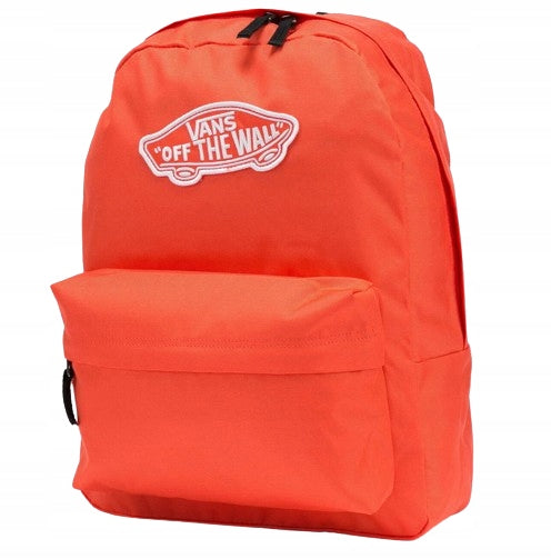 VANS REALM BACKPACK ORANGE NEON CLASSIC LOGO