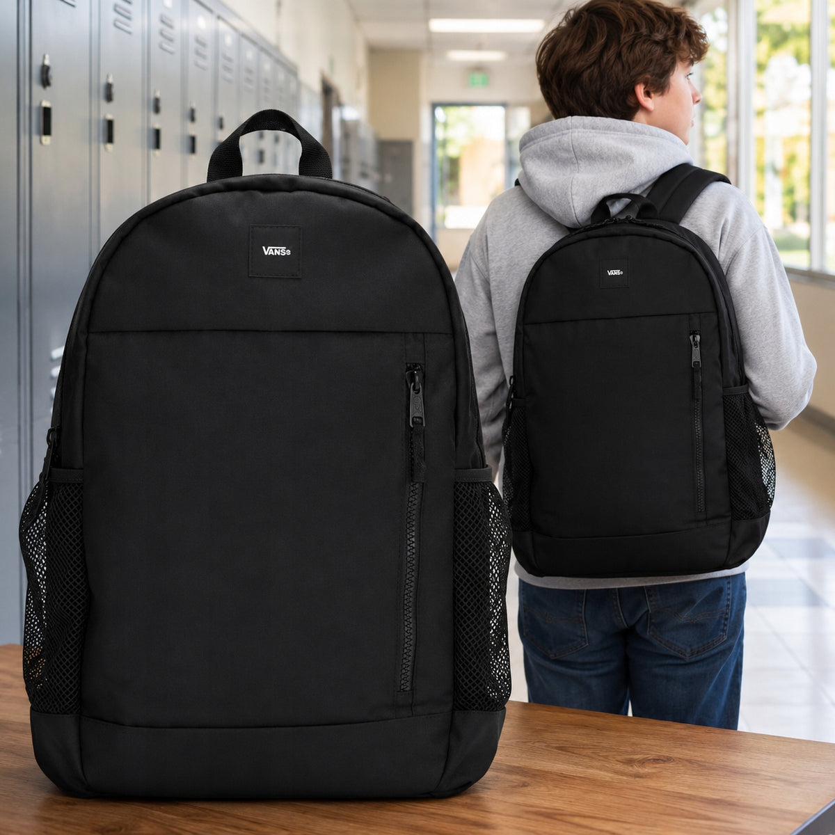 VANS SCHOOL BACKPACK 27 L LARGE CHILDREN'S YOUTH FOR BOY GIRL