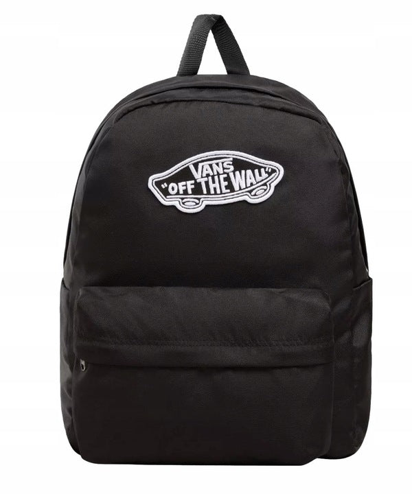 VANS SCHOOL BACKPACK OLD SKOOL BLACK LARGE CLASSIC REALM DESK BLACK 22 Liter.