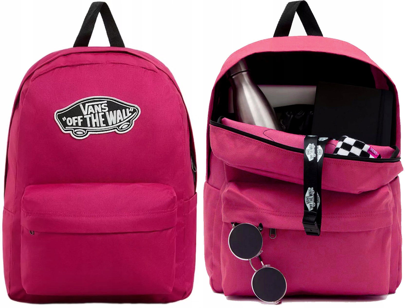 VANS SCHOOL BACKPACK OLD SKOOL CHERRIES PINK BIG CLASSIC REALM BOARD CHERRY
