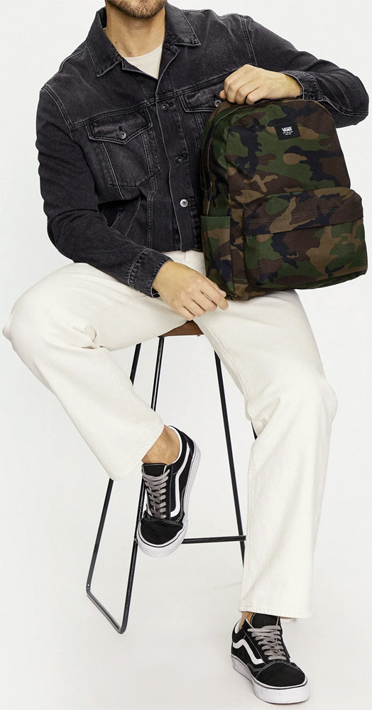 VANS SCHOOL BACKPACK OLD SKOOL CLASSIC REALM GREEN CAMO