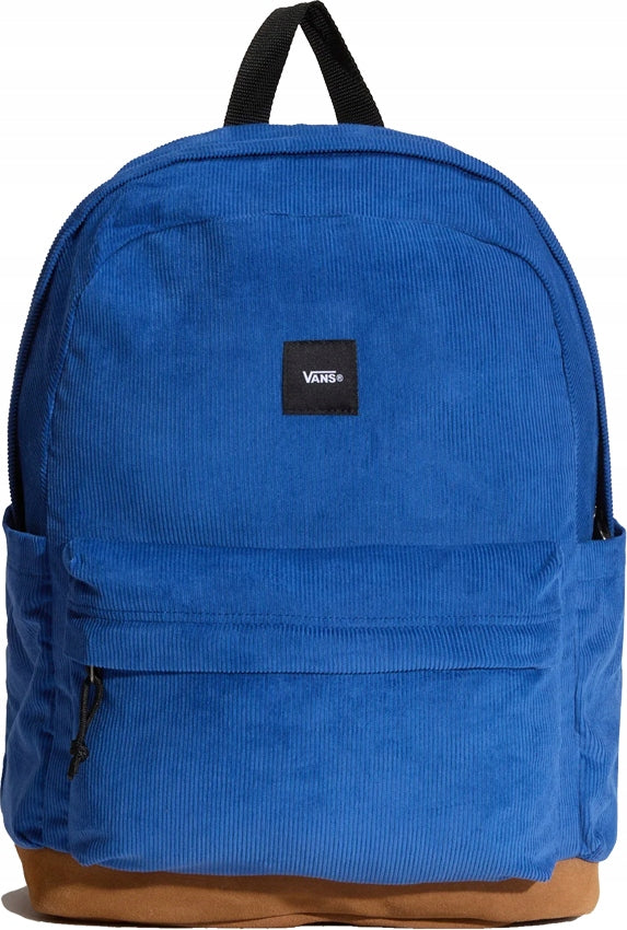VANS SCHOOL BACKPACK OLD SKOOL CLASSIC REALM SCHOOL BLUE CORDUROY Brand Vans