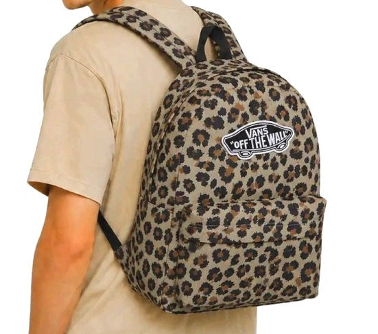 VANS SCHOOL BACKPACK OLD SKOOL LARGE CLASSIC SPOTTED PANTHER LEOPARD Packaging status original