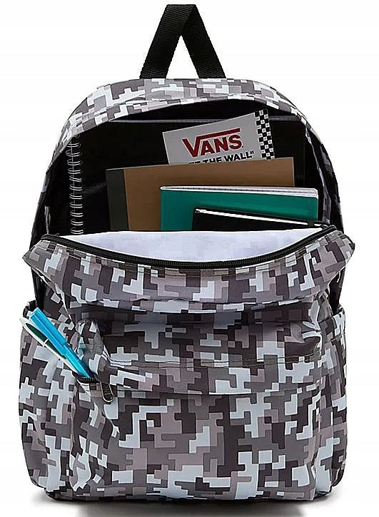 VANS SCHOOL BACKPACK SMALL FOR SCHOOL PATTERN MINECRAFT PIXELS 18L Brand Vans