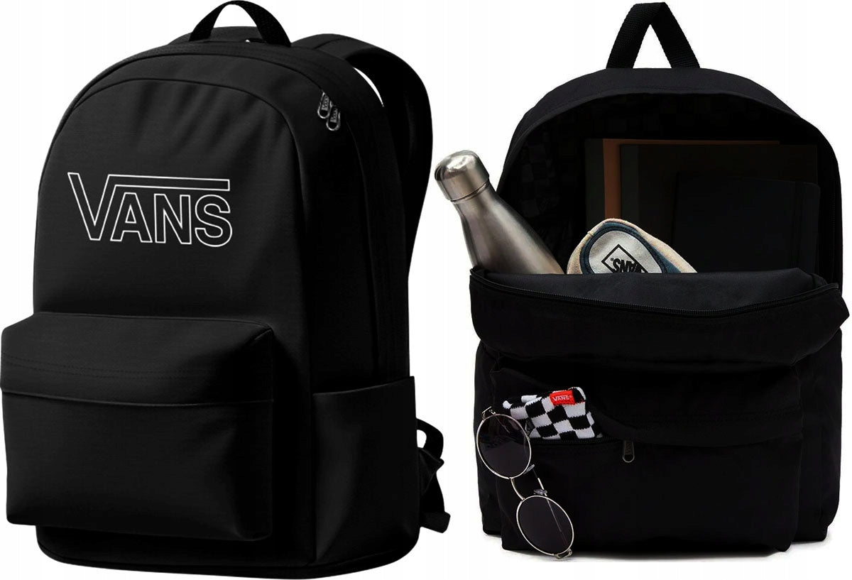 VANS SCHOOL BACKPACK VANS OLD SKOOL FLYIN BLACK SCHOOL NEW MODEL ORIGINAL Brand Vans