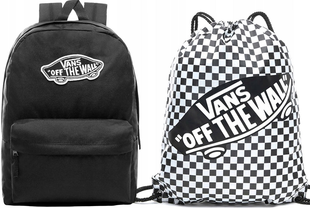 VANS SET 2IN1 BACKPACK + BAG VANS SCHOOL OLD SKOOL CLASSIC BOARD BLACK