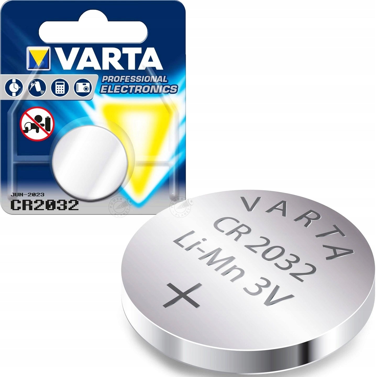 VARTA CR2032 LITHIUM BATTERY FOR 2032 3V GLUCOSE METER