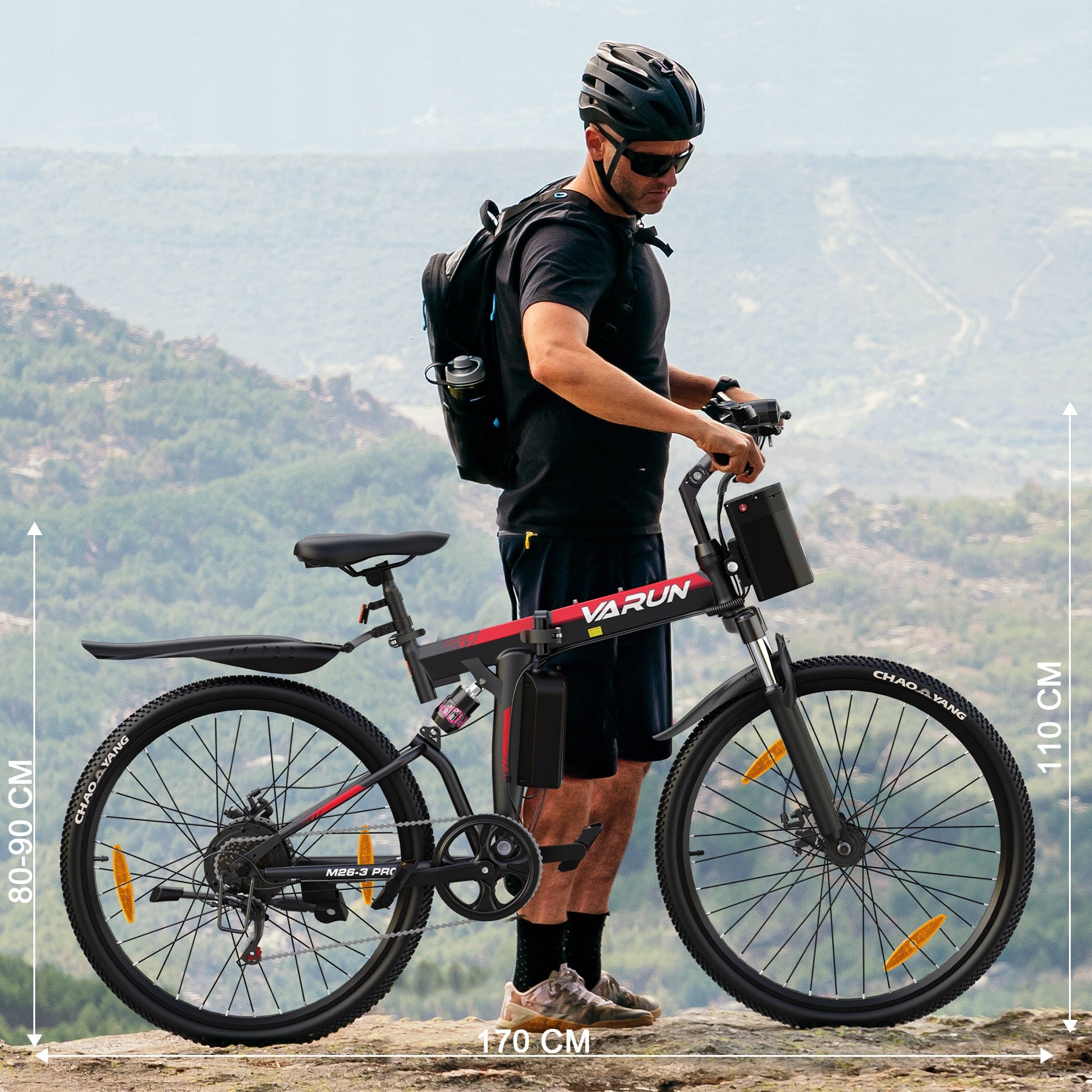 VARUN Folding men's mountain bike 26*1,95" 48V 250W Brand Varun