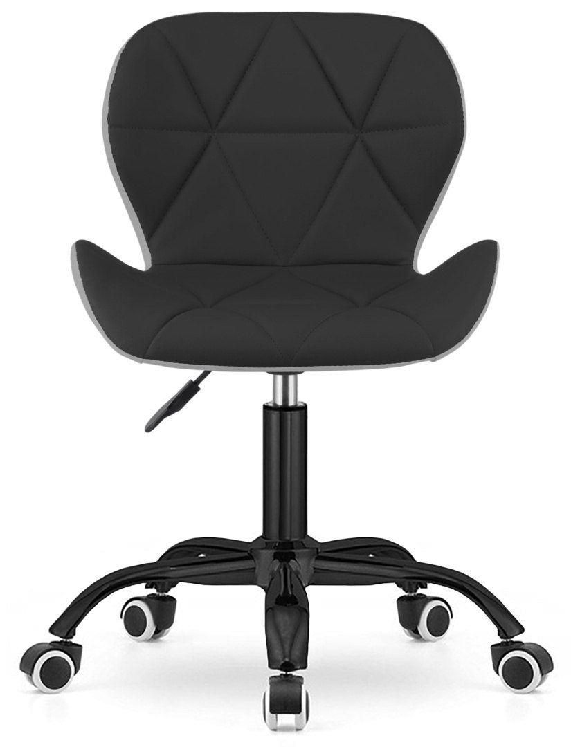 VASTO OFFICE PU BLACK + GREY SMOKE swivel chair Brand Lugano
