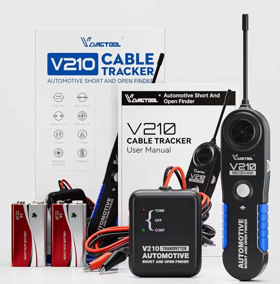 VDIAG TOOL V210 Advanced Circuit Tester Wire Pair Finder Brand Vdiagtool