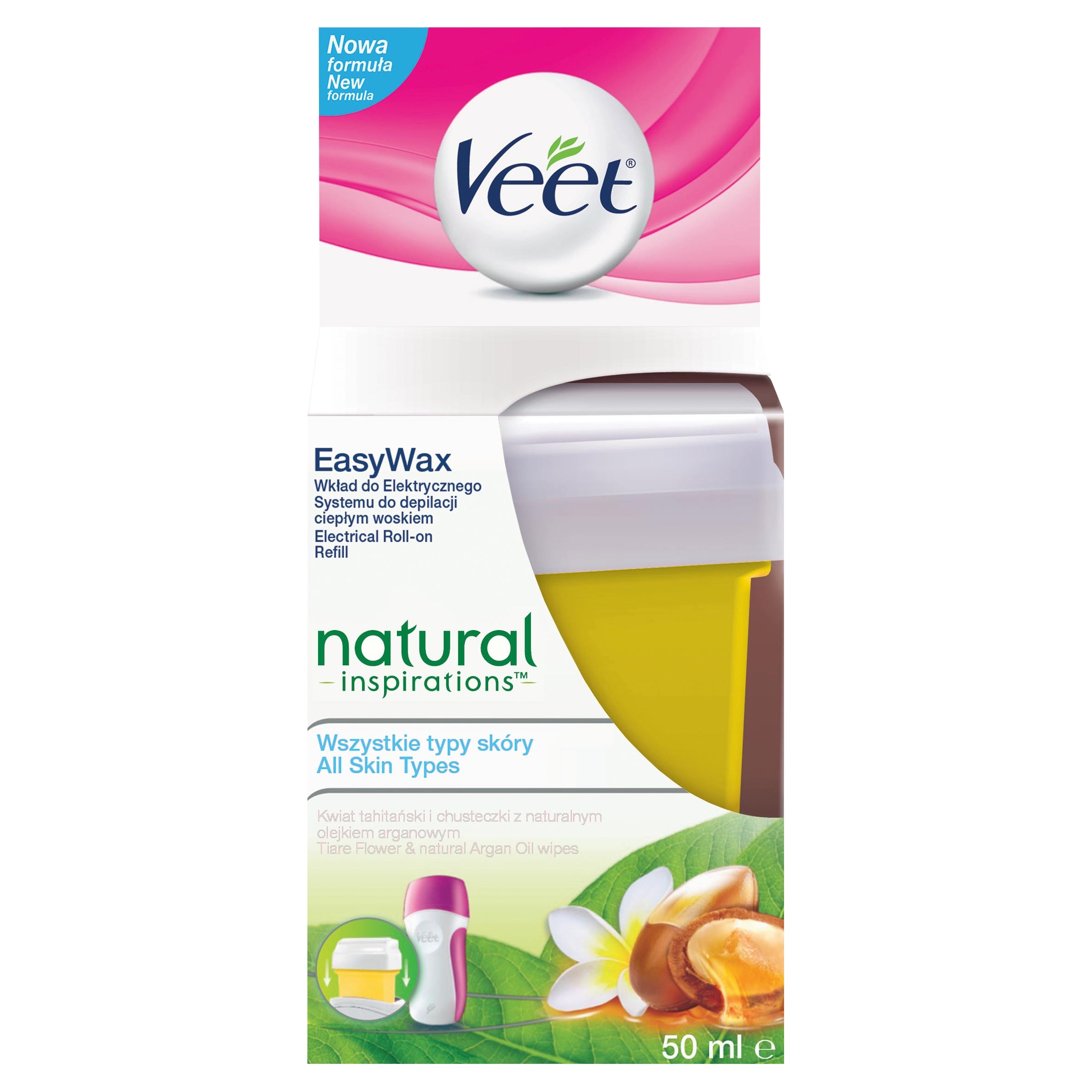 Ersatzwachs z.B. für Epiliergerät Veet Easy Wax, 50 ml 