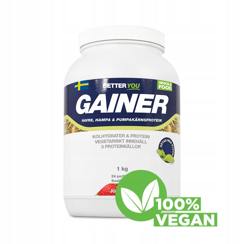 VEGAN GAINER OAT PUMPKIN HEMP ORGANIC SWEDEN