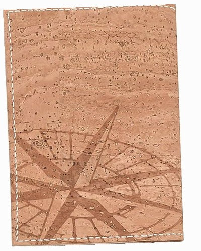 VEGAN PASSPORT CASE WITH CORK WATERPROOF FOR TRAVELER leather