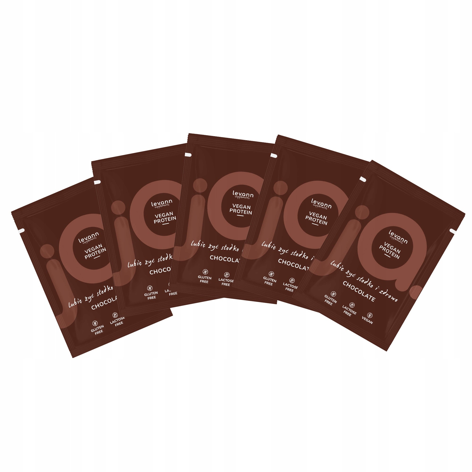 VEGAN PROTEIN SUPPLEMENT "JA" CHOCOLATE PROTEIN LEVANN SACHETS 5X32G