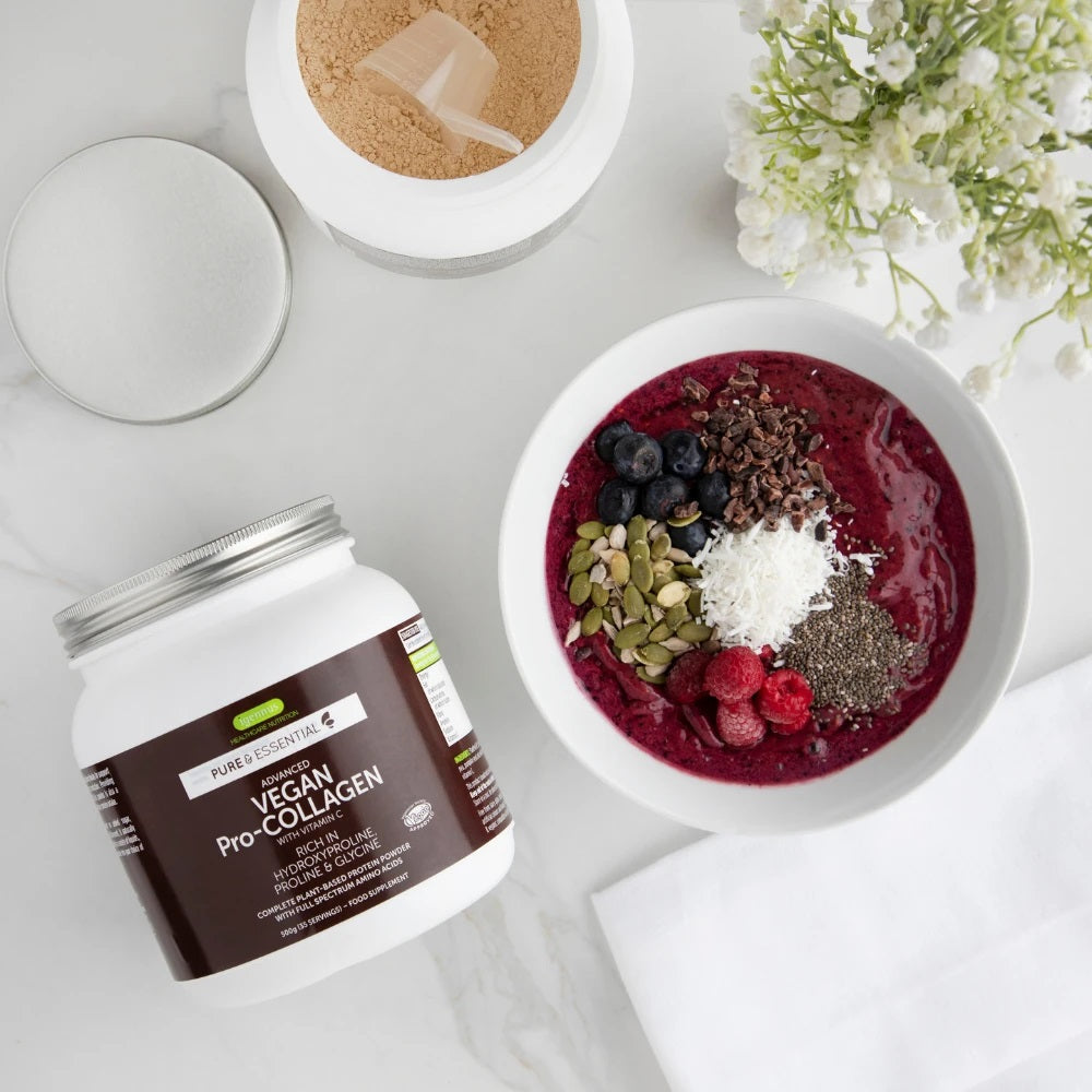 VEGAN collagen powder peptides Pro-COLLAGEN plus VITAMIN C Igennus Packaging status original