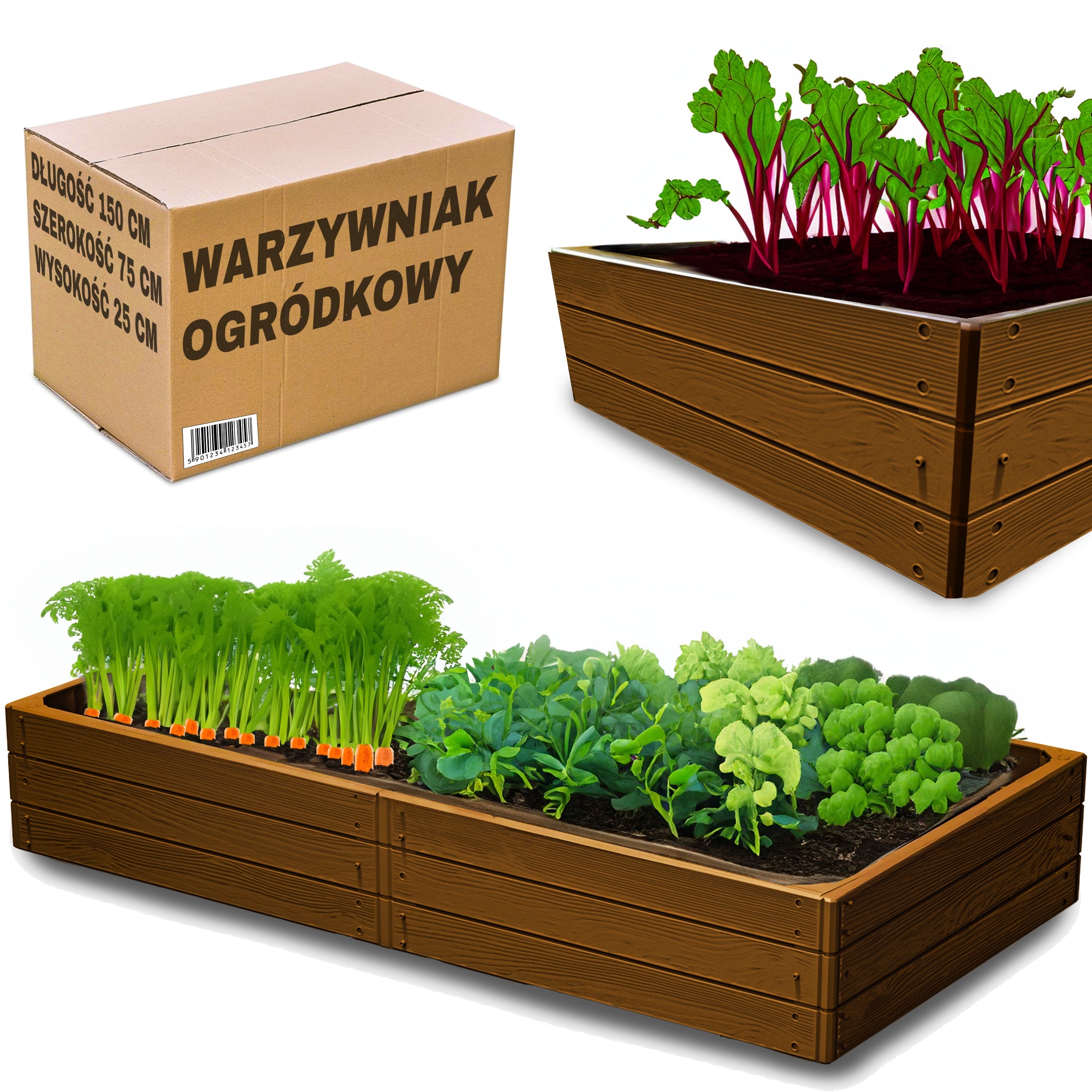 VEGETABLE CHEST DISCOUNT BED RAISED GARDEN VEGETABLE GARDEN 150X75