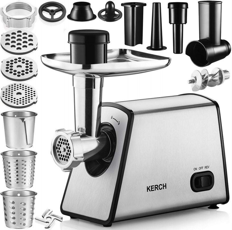 VEGETABLE MEAT GRINDER KERCH OMEGA STRONG SHREDDER +ACCESSORIES