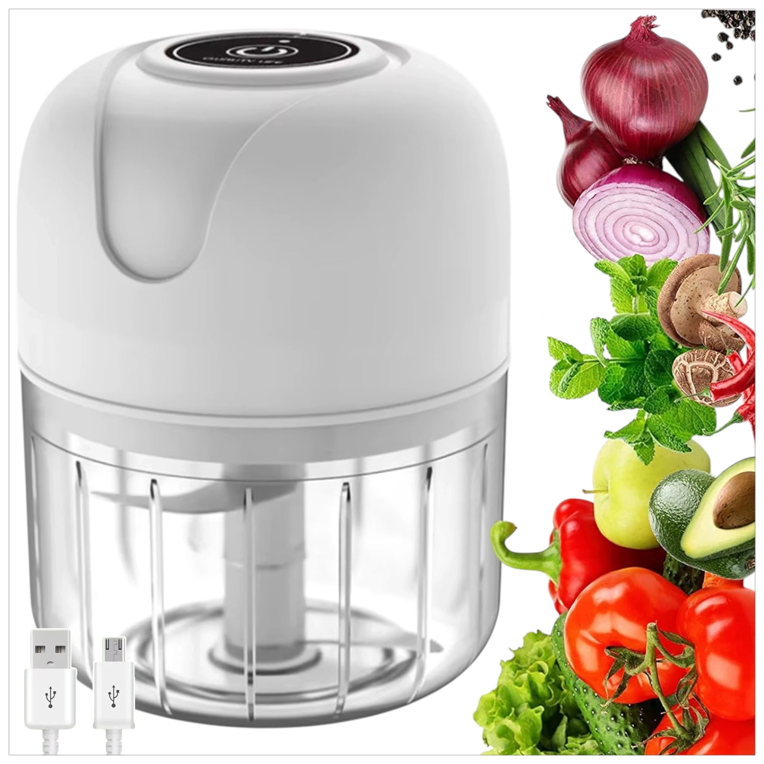 VEGETABLE SHREDDER FOOD INCISOR SHREDDER ELECTRIC SLICER 250ML Brand ABC