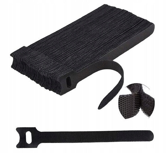 VELCRO BAND CABLE ORGANIZER 150x12mm 100pcs 14m cable organizing strong Brand DKM